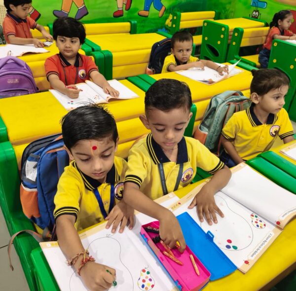 “Admission for the year 2025 – 26 from Nursery to Std. 8” is going on.